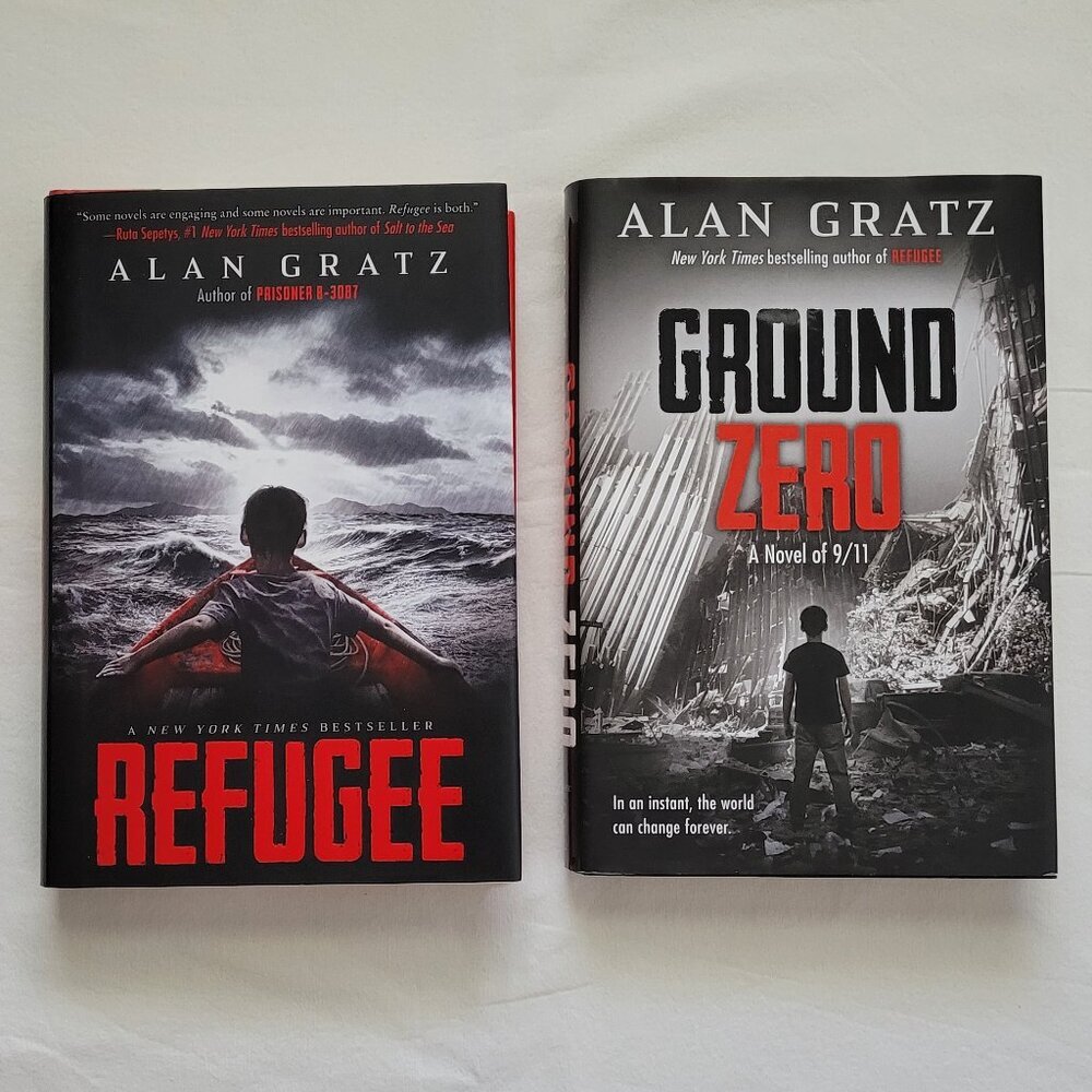 Alan Gratz Ground Zero And Refugee Hard Back Books